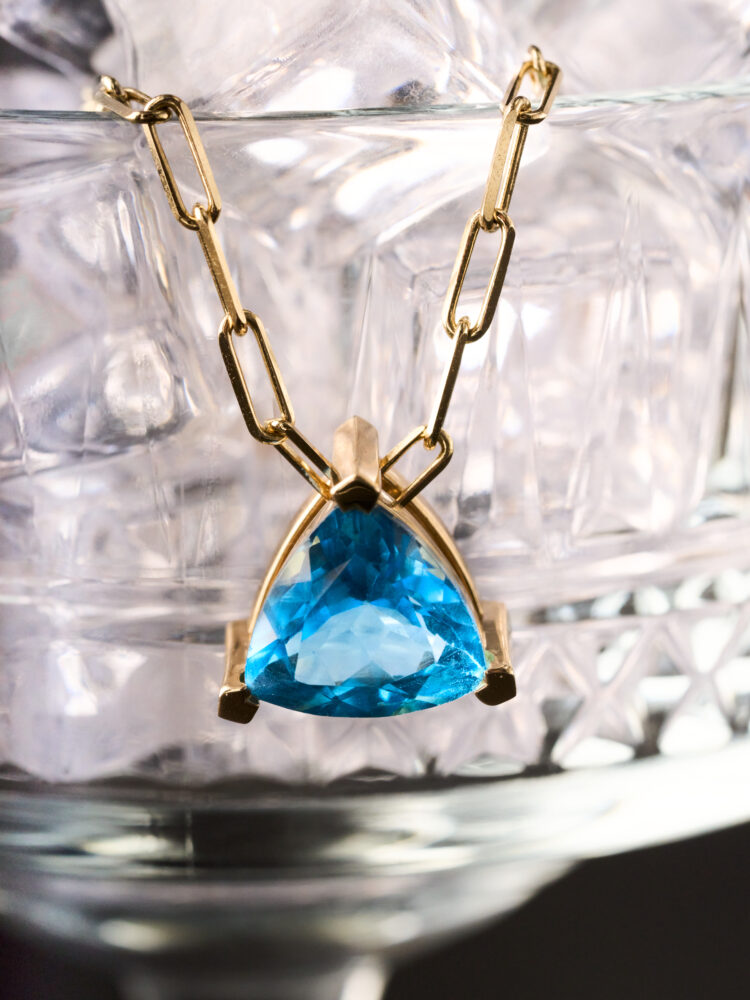 Aegean Dream Blue Topaz Necklace