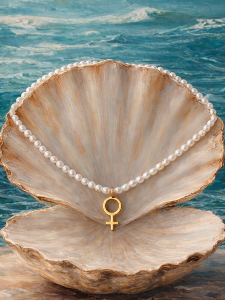 ALTIN VENÜS İNCİ KOLYE